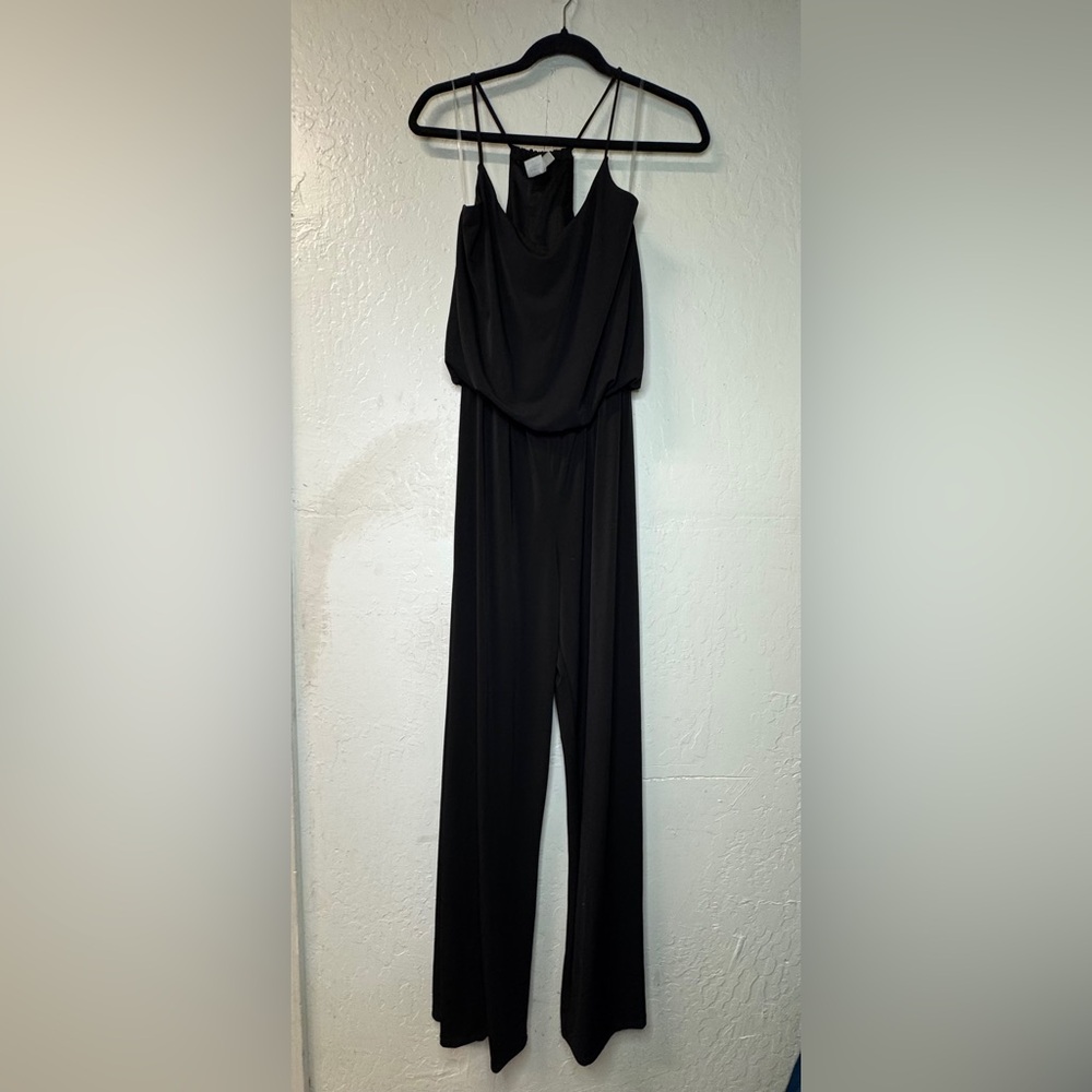 Olivia K Black Racerback Jumpsuit size M